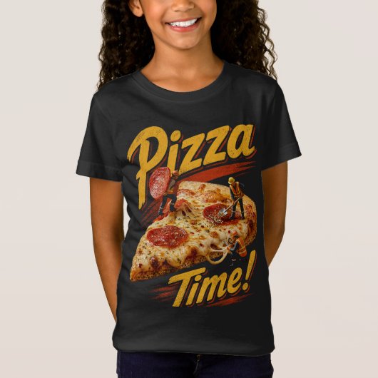 ピザタイム！ Tシャツ (正面)