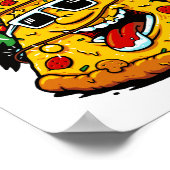 ピザツリークリスマスライトカメリーッツマスクリスマス ポスター (角)