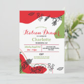 ピザディナイタリアンーバースデーパーティーランチ 招待状 (スタンド正面)