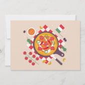 ピザディナイタリアンー誕生日パーティーランチ写真 招待状 (裏面)