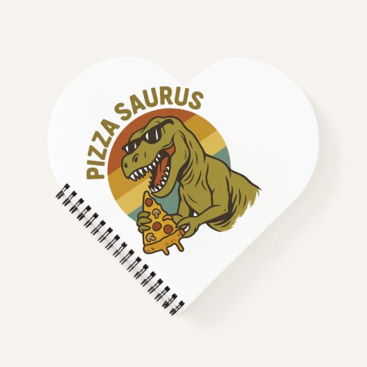 ピザディーノクールインレトロスタイル ノートブック (正面)