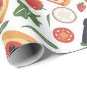 ピザデイパターンラッピング紙 | おもしろいグルメ ラッピングペーパー (ロールコーナー)