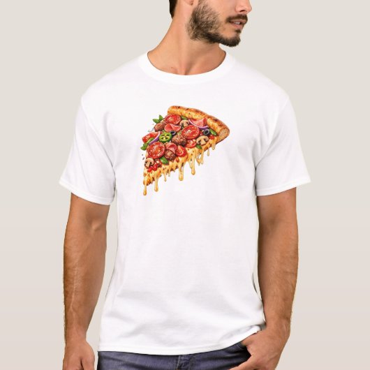 ピザデザイン Tシャツ (正面)