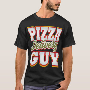 ピザデリバリーガイおもしろいパーティーヒーローピザマン Tシャツ