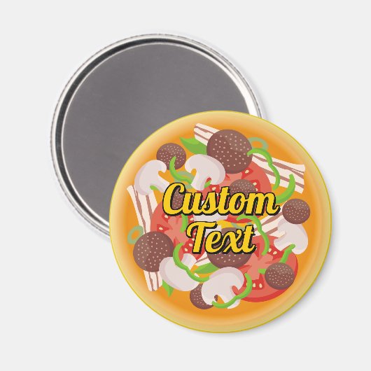 ピザトップ磁石 マグネット (正面/裏面)