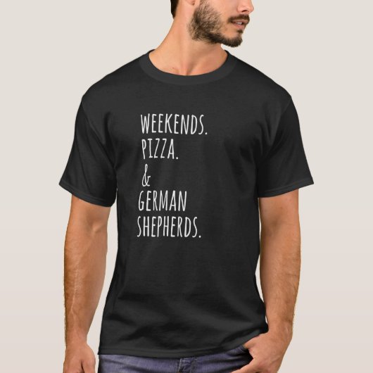 ピザドイツの羊飼い Tシャツ (正面)