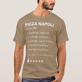ピザナポリ定義の意味おもしろい Tシャツ