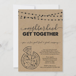 ピザネイバーグギャザー招待状 招待状