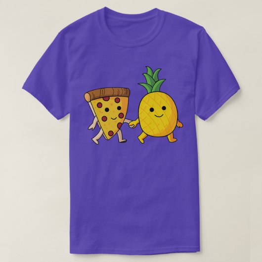 ピザハワイパイナップルピザフード692 Tシャツ (デザイン正面)