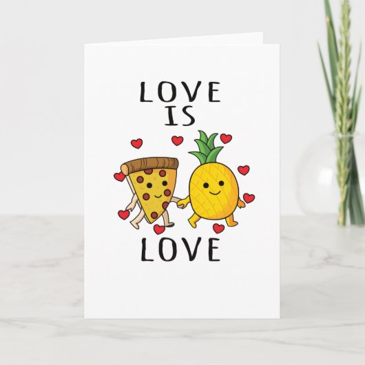 ピザハワイパイナップルピザフード カード (正面)