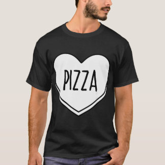 ピザハートバレンタインデー メンズ レディース ペパロニ Tシャツ