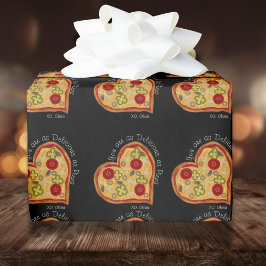 ピザバおもしろいンタインのように美味しい ラッピングペーパー