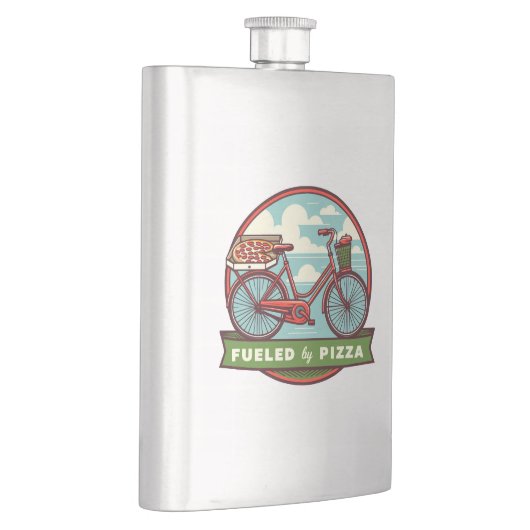 ピザバイクで燃料を補給する フラスク (右)