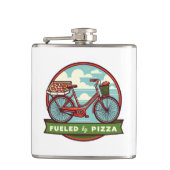 ピザバイクで燃料を補給する フラスク (正面)