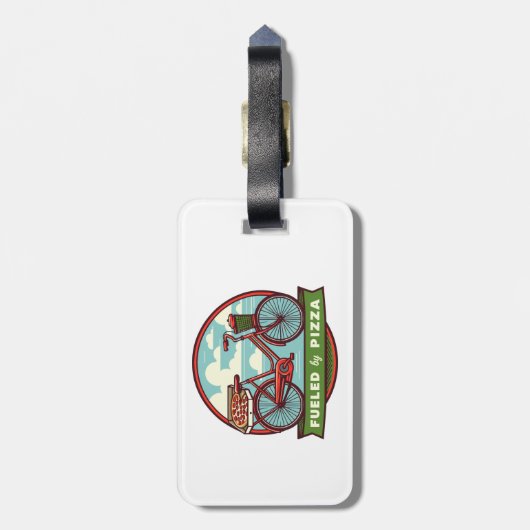 ピザバイクで燃料を補給する ラゲッジタグ (裏面縦)