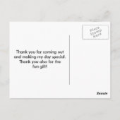 ピザバースデーパーティーありがとう ポストカード (裏面)