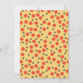 ピザバースデーパーティースランバースリープオーバー招待状 招待状 (裏面)