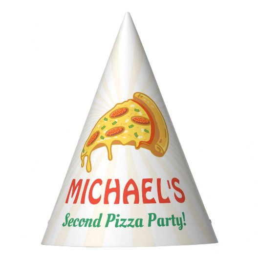 ピザバースデーパーティーハット パーティーハット (正面)
