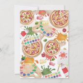 ピザバースデー絵を描パーティー 招待状 (裏面)