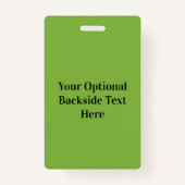 ピザパおもしろいグカスタム文字バッジ バッジ (裏面)