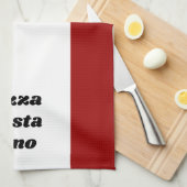 ピザパおもしろいスタヴィーノネームイタリアン料理 キッチンタオル (四つ折り)