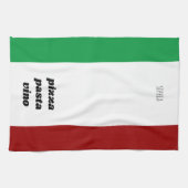 ピザパおもしろいスタヴィーノネームイタリアン料理 キッチンタオル (横)