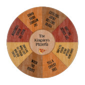 ピザパおもしろいンキッチンフードイタリアンをテーマにしたゲーム カッティングボード (正面)