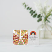 ピザパイスライス |レンガオーブン名刺 名刺 (スタンド正面)