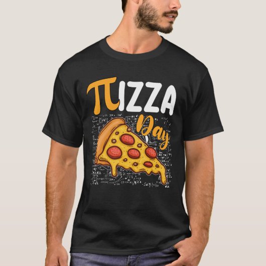 ピザパイデーマス数学好き Tシャツ (正面)