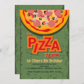 ピザパイ招待状 招待状 (正面/裏面)