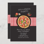 ピザパイ招待状 招待状 (正面/裏面)