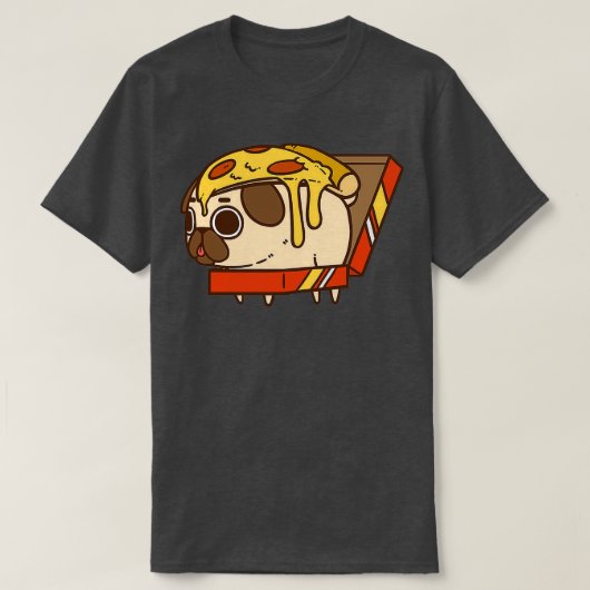 ピザパグ Tシャツ (デザイン正面)