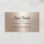 ピザパスタレストランモダン金ゴールドロイヤリティパンチ ロイヤリティカード (裏面)