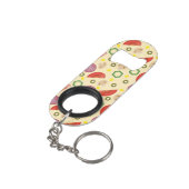 ピザパターン2 キーホルダー栓抜き (裏面アングル)