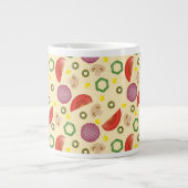 ピザパターン2 ジャンボコーヒーマグカップ (正面)