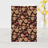 ピザパターン カード (黄色い花)