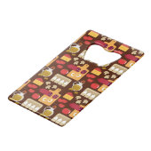 ピザパターン クレジットカード栓抜き (正面アングル)