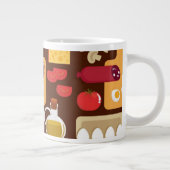 ピザパターン ジャンボコーヒーマグカップ (右)