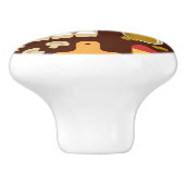 ピザパターン セラミックノブ (側面)