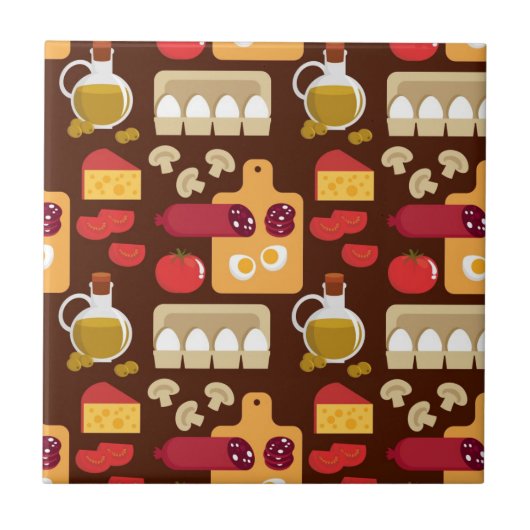 ピザパターン タイル (正面)