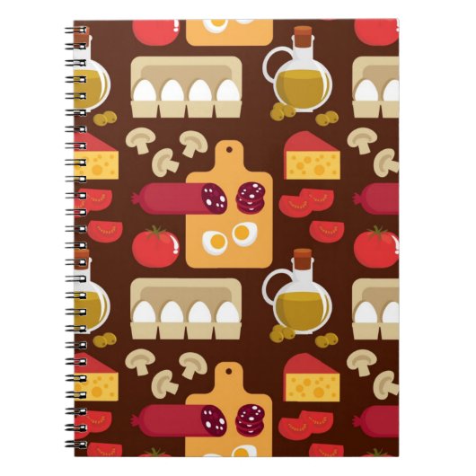 ピザパターン ノートブック (正面)