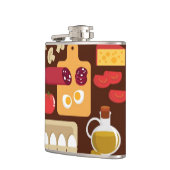 ピザパターン フラスク (左)