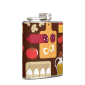 ピザパターン フラスク (右)