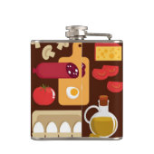 ピザパターン フラスク (裏面)