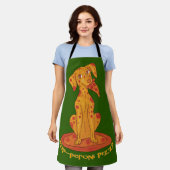 ピザパピー エプロン (着用した状態)