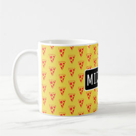 ピザパーソナライズされたスライス コーヒーマグカップ