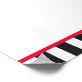 ピザパーソナライズされた誕生日パーティーポスターサイン! ポスター (角)