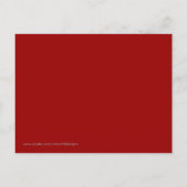 ピザパーティの招待状 インビテーションポストカード (裏面)