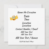 ピザパーティの招待状 招待状 (裏面)