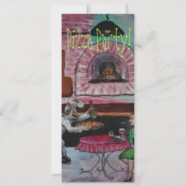 ピザパーティの招待状 招待状